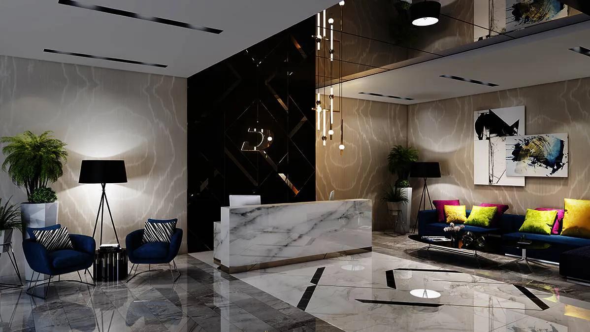 Zada Tower: Lobby